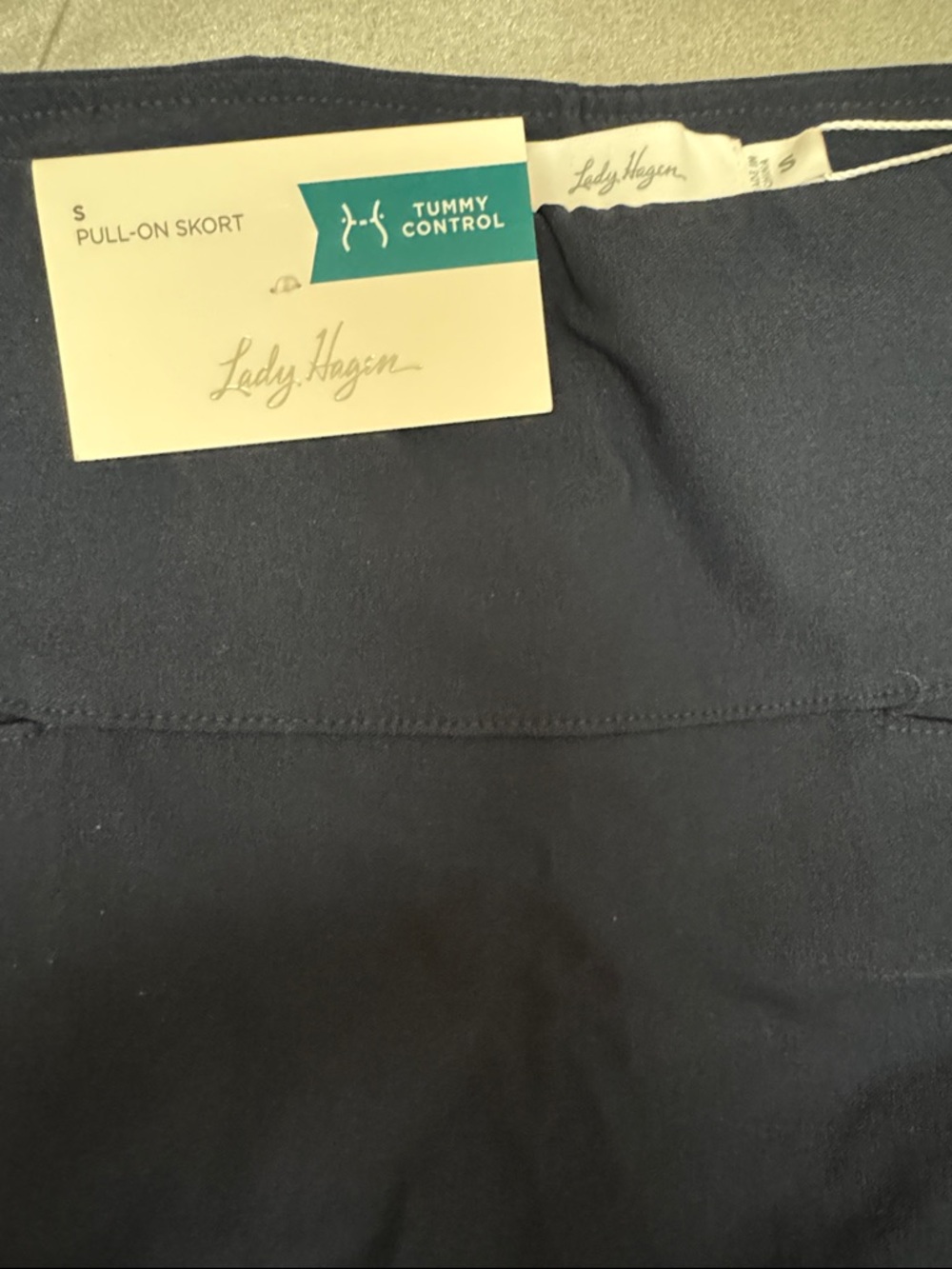 Lady Hagen Navy Pull-On Athletic Skort